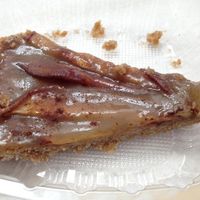 Pear Pudding tart (yummy, but not worth $6) at 24 Carrots in Tempe