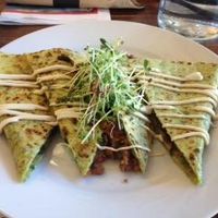 BBQ Lentil Quesadilla at 24 Carrots in Tempe