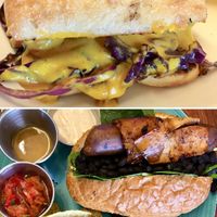 Sweet Potato Cuban & Sonoran Dog at 24 Carrots in Tempe