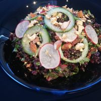 Beluga lentil salad at Pizza Trio in Mugla