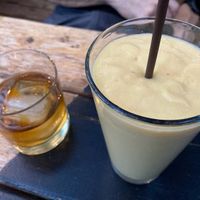 mango lassi and cocktail at The Sudra - 28th Ave in Portland