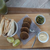 Middle Eastern plate at BOG - Xue Café Boutique - A1 in Bogota