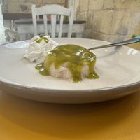 Vegan Panna Cotta with Pistachio Cream   at Too Much - Brunch e Café in Lecce