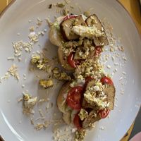 Smoked tofu Benedict   at Too Much - Brunch e Café in Lecce