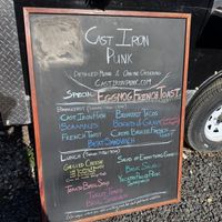 Menu   at Cast Iron Punk in Johnson City
