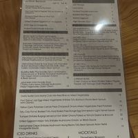 Menu   at Village of OM in Sacramento