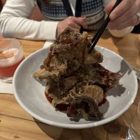 Spicy fried oyster mushrooms  at Village of OM in Sacramento