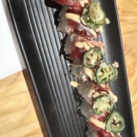 Up beet roll  at Village of OM in Sacramento