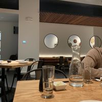 Zen, upscale interior seating #Veganuary at Village of OM in Sacramento