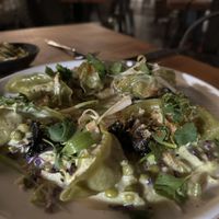 Lemon cream gyoza 😍  at Village of OM in Sacramento