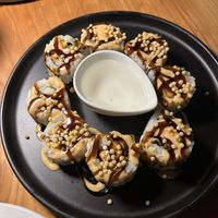 Ghost pepper roll  at Village of OM in Sacramento