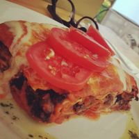 Lasagna de hongos at Lucuma in Guadalajara