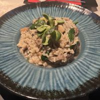 vegan risotto with 4 types mushrooms  at My Way Bar & Restaurant in Slavonski Brod