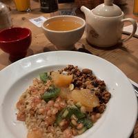 vegan overnight oats at Le Pain Quotidien - Lepic in Paris