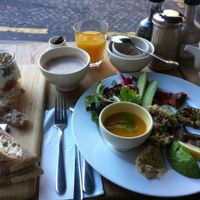The brunch did its work. at Le Pain Quotidien - Lepic in Paris