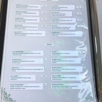Menu English   at Green Diamond Indian Restaurant & Bar in Porto