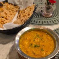 Dal and roti at Green Diamond Indian Restaurant & Bar in Porto