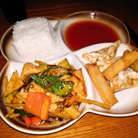 Vegansk lunchmeny at Chili Chili in Upplands Vaesby