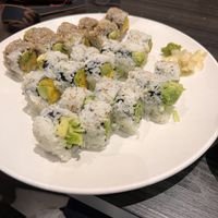 Cucumber, avocado roll and mango avocado rolls  at Sushi Monster in Farmington