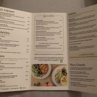 Menu to go at Le Pain Quotidien - Victor Hugo in Paris