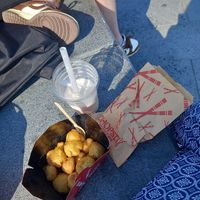 Salt and pepper cauliflower bites and vegetable spring rolls at Chopstix in Dundee