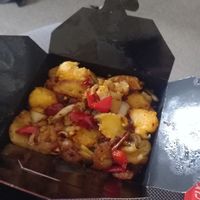 Salt and pepper potatoes with noodles at Chopstix in Dundee