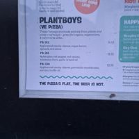 3 pizza options. It can either ve vegan cheese or normal cheese 🍕🧀 at The Rose & Crown - Tooting  in South West London