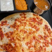 Tomato uttapam  at Honest in Surrey