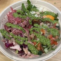 byo falafel bowl, comes with side of pita breadd  at CAVA in San Diego