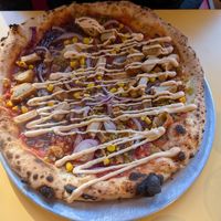 Chickn pizza at Yard Sale Pizza in London