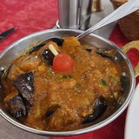 Vegan eggplant at Restaurang Himalaya in Gothenburg