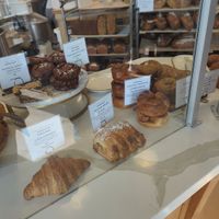 Vegan options Jan 2026 orange cardamom blossom, bear claw, plain croissant at Beloved's Bakery and Cafe in Reno