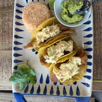 Vegan fish style tacos at Abuelita Coco in Oak Lawn