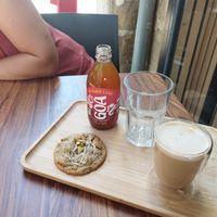 Cookie pistache, café, kombucha cola at EloV Cookies & Co  in Brive-la-gaillarde