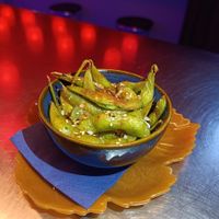 Edamame especiado. at Akihabar in Barcelona