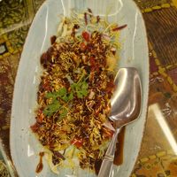 Tasty sev puri at Heritage Indian Restaurant in Accra