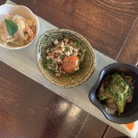 Really tasty variety of local vegetable dishes at Salloga in Sapporo