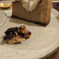 Candied nut and soy cheesecake at Salloga in Sapporo