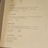 Menu at Salloga in Sapporo