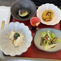 Main course for sushi course  at Salloga in Sapporo