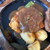 Nut roast Sunday dinner   at Cayley Arms in Colwyn Bay