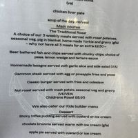  Menu December 2024  at Cayley Arms in Colwyn Bay