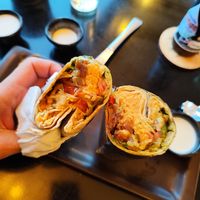 Shawarma de hummus at Kürüf Patagonia in Coyhaique