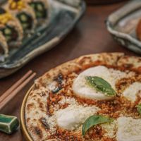 My favorite pizza at TAAMA Restaurant in Dubai