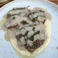 lions mane steak with mash potatoes   at TAAMA Restaurant in Dubai