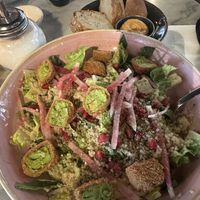 Really good quinoa salad with crispy avocado pieces  at Cafe de Burcht - Vleuterweide in Utrecht
