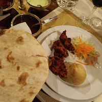 Naan with veg starter at Ristorante Shri Ganesh in Turin