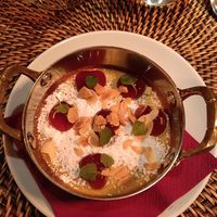 The best dish - mini cake with apples and almonds at Osteria Di Fonterutoli in Castellina In Chianti