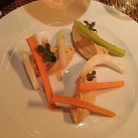 Hummus - really sad compared to non-vegans main dish option at Osteria Di Fonterutoli in Castellina In Chianti