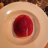 Beetroot starter at Osteria Di Fonterutoli in Castellina In Chianti